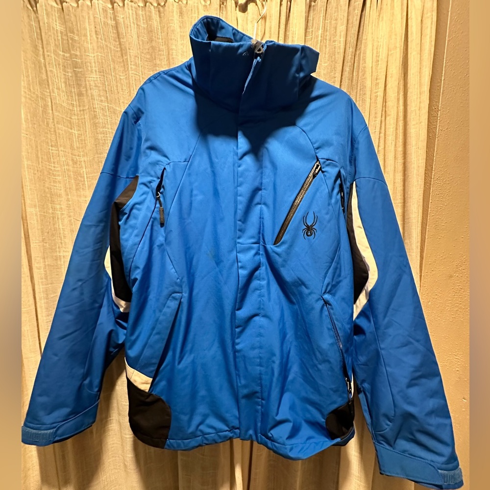 Men’s Spyder Ski Jacket Size XL Blue